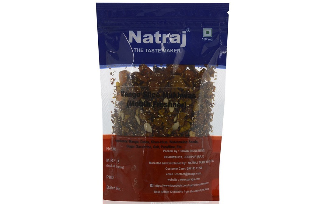 Natraj Mango Slice Mukhwas (Mouth Freshner)   Pack  125 grams